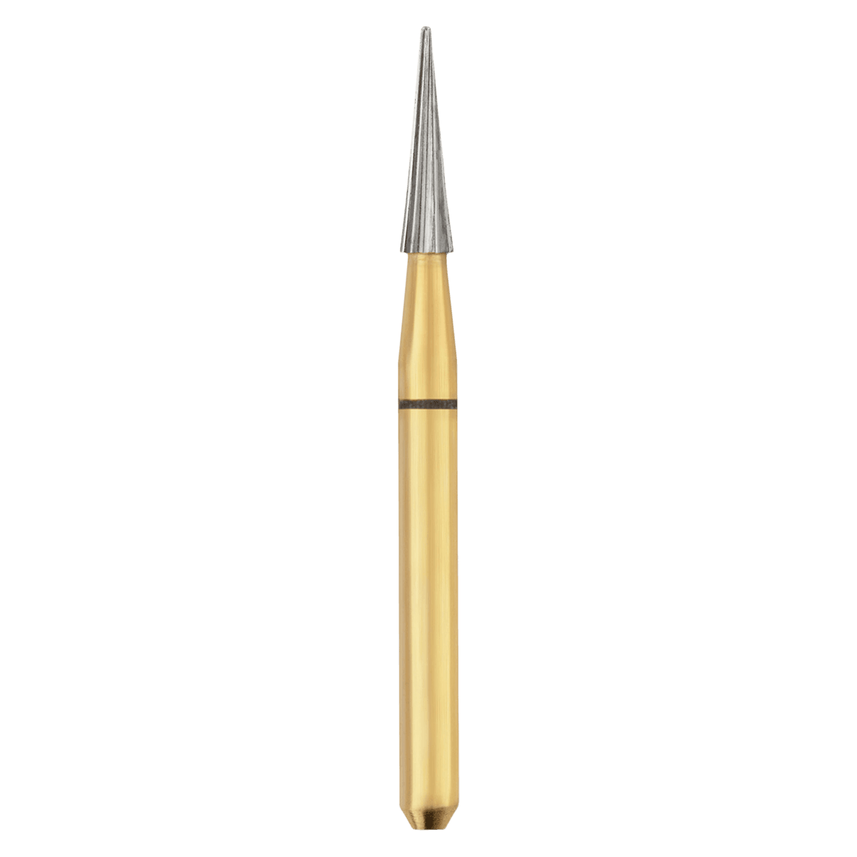 SS White Safe End Series SE6-10 Carbide Finishing Bur, 10-Blade, Friction Grip, 6 mm Head Length, 1.4 mm Head Diameter, 5/Pk, 16008-5