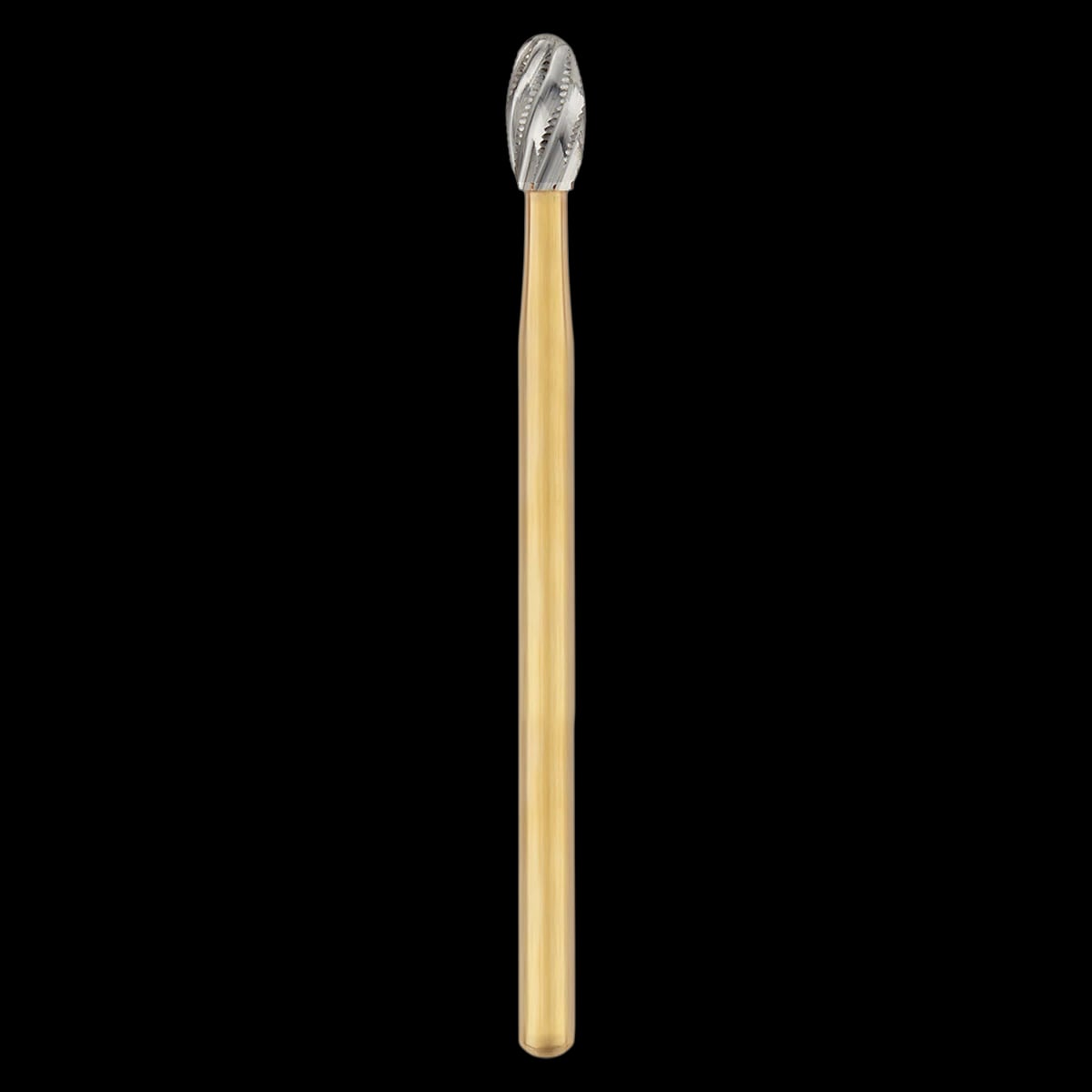 SS White Express Line Lab Metal Finishing Carbide Bur, Egg Shape, Friction Grip, #EL-2, 2.3 mm Diameter, 4 mm Length, 10/Pkg