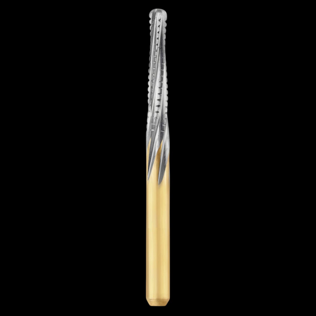 SS White Great White Ultra Sterile Carbide Bur, 856-016S, Taper/Round End Cross Cut, Friction Grip, 25/Roll