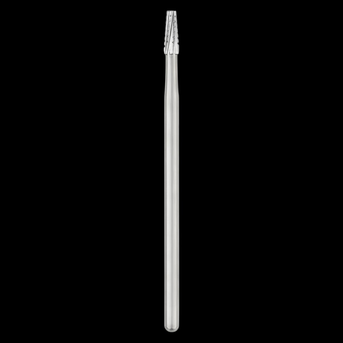 SS White #702 Oral Surgery Carbide Bur, Cross Cut Tapered Fissure, HP Shank #3, 1.6 mm Head Diameter, 65 mm Length, Sterile, 10/Pk, 30037