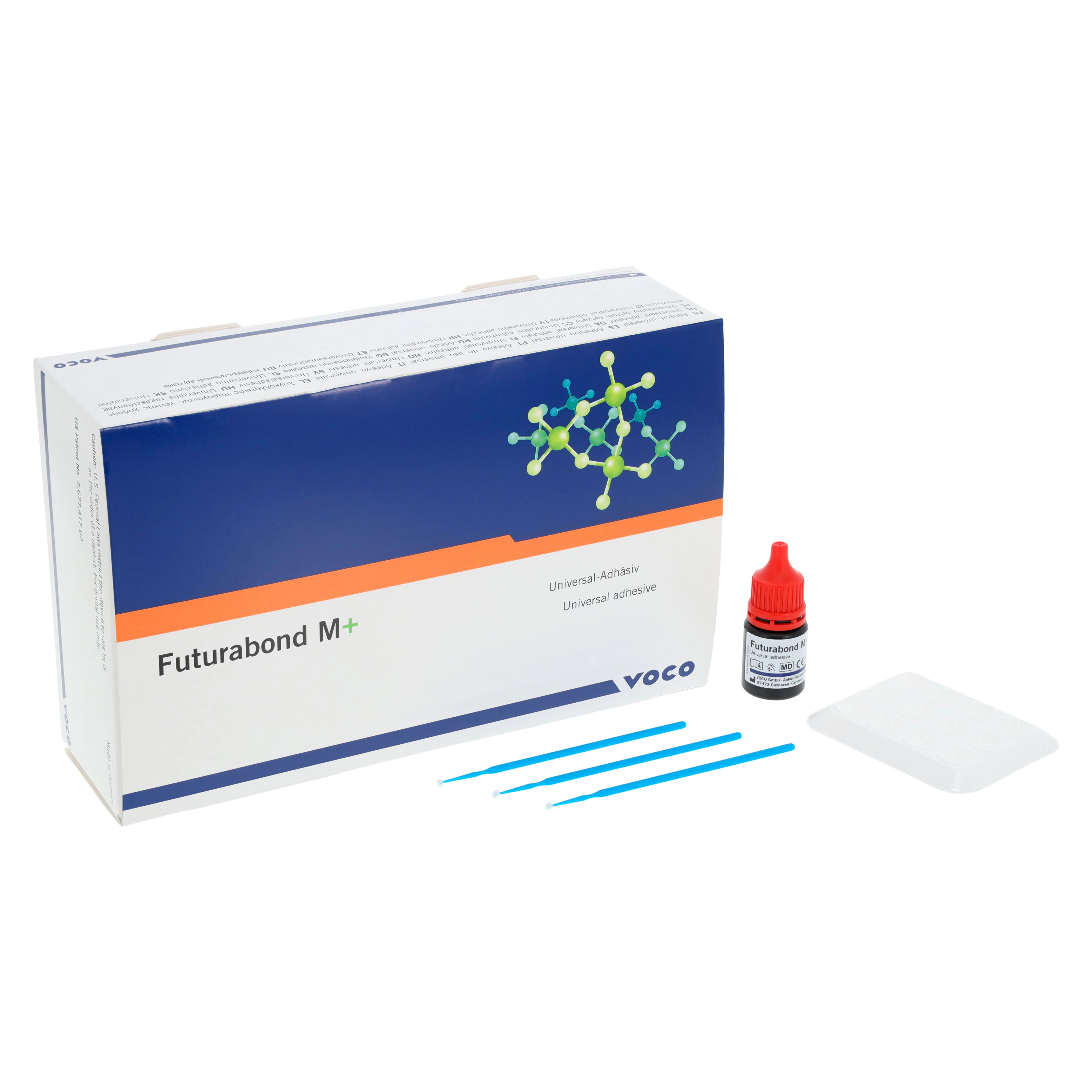 Futurabond M+ Universal Adhesive, Light-Cure, 5 ml Bottle with Accessories, 1/Pk