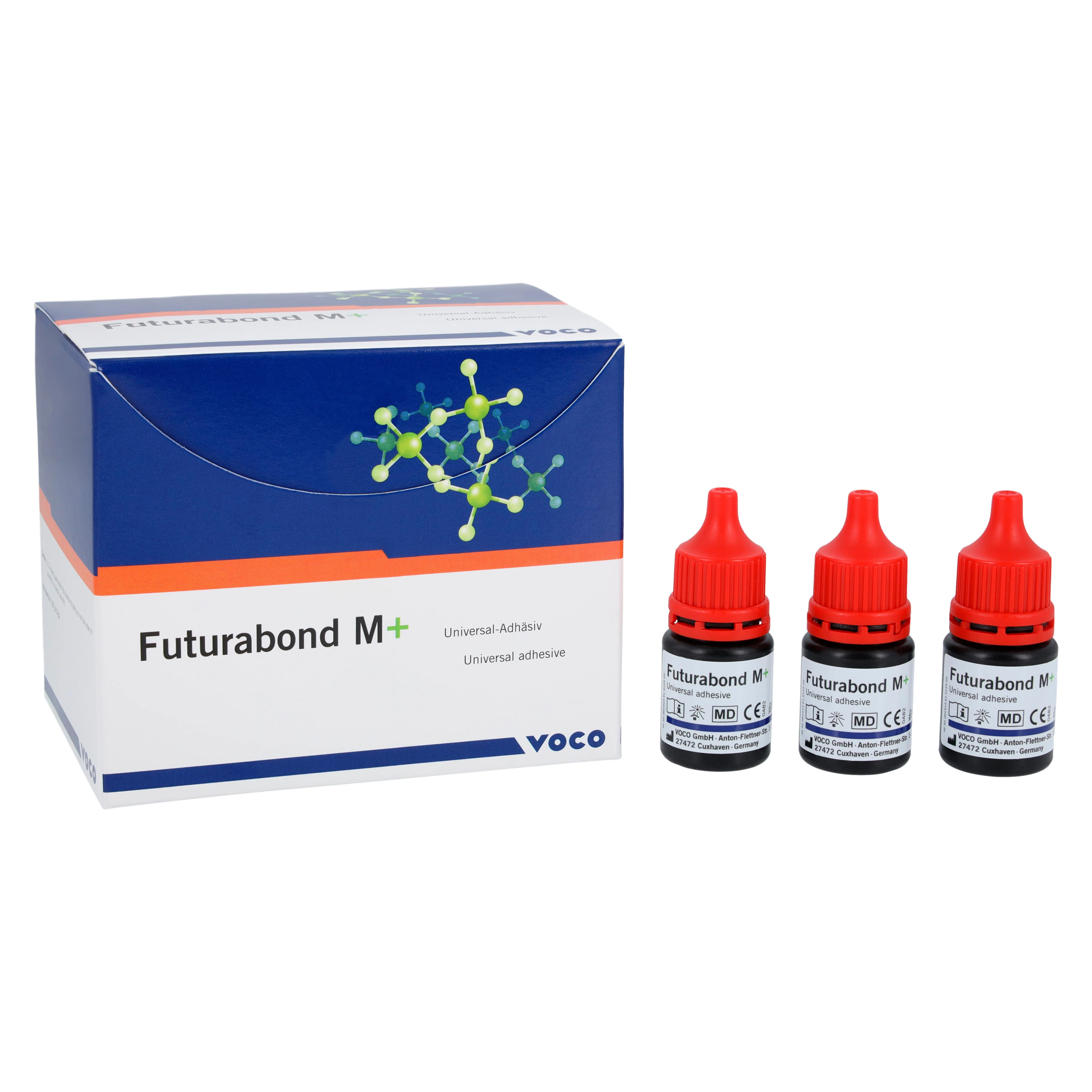 Futurabond M+ Universal Adhesive, Light-Cure, 5 ml Bottle, Pack of 3, 1516
