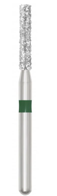 Revelation Diamond Burs, FG, Flat End Cylinder, 837-014C, 1.4 mm, Coarse, Green, 5/Pk, 91036-5