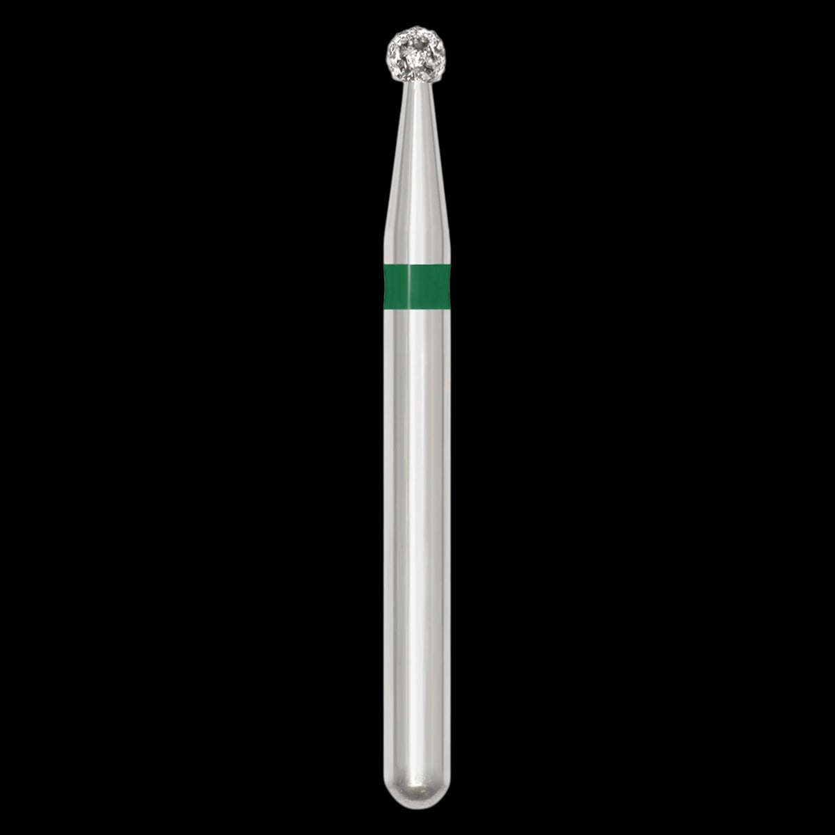 SS White Revelation Diamond Bur, Friction Grip, Coarse Grit, Round, 1.4 mm, 5/Pk, 801-014C