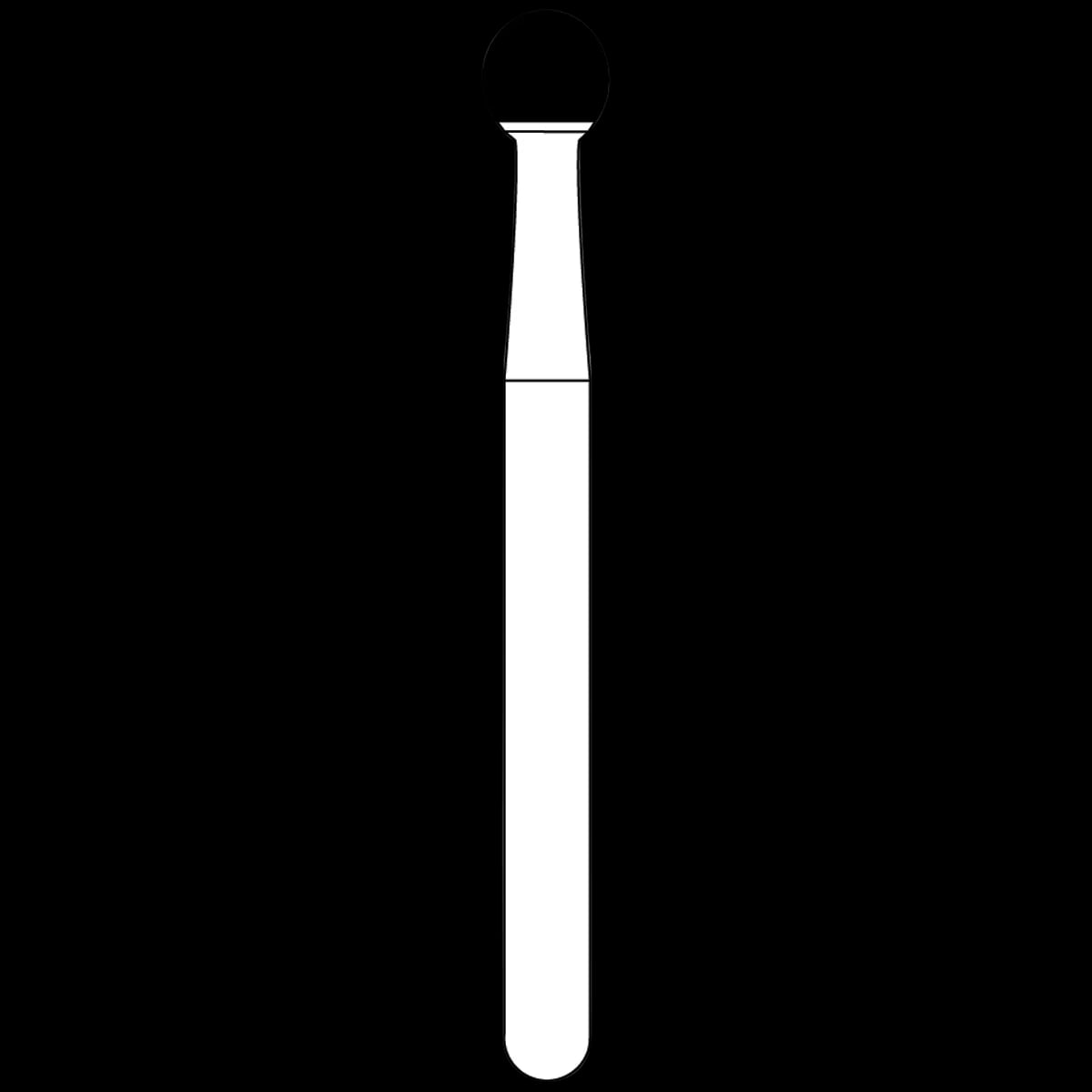 SS White Standard Operative Carbide Bur, HP, Round, #8, 2.3 mm Diameter, 10/Pk, 14844