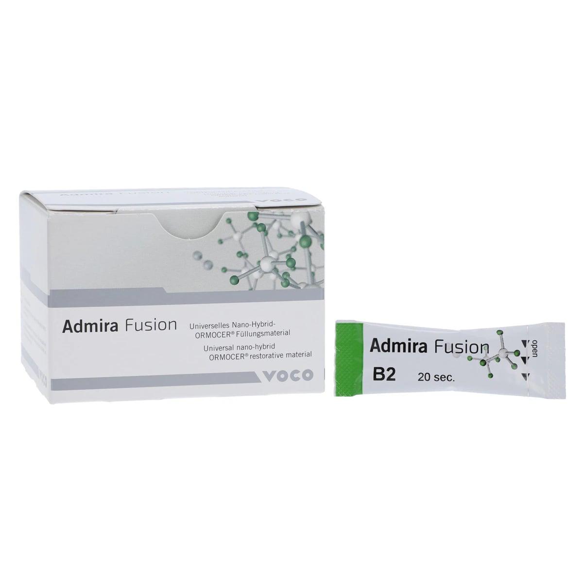 Admira Fusion Universal Nano-ORMOCER Restorative Composite Capsules, Shade B2, 0.2 g, 15/Pk, 2791