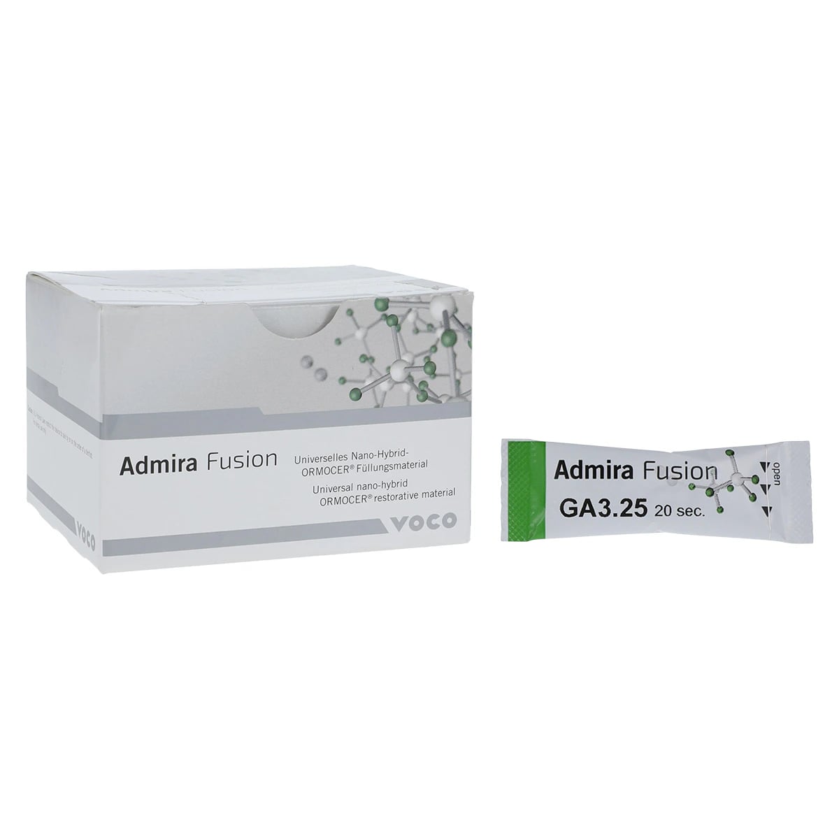 Admira Fusion Universal Nano-ORMOCER Restorative Composite Capsules, Shade GA3.25, 0.2 g, 15/Pack