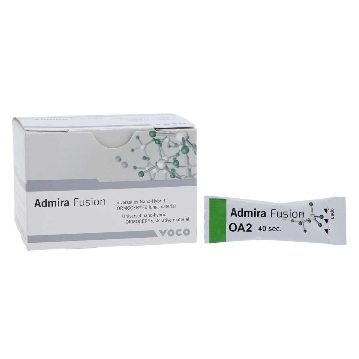 Admira Fusion Universal Nano-ORMOCER Restorative Capsules, Shade OA2, 0.2 g, Pack of 15