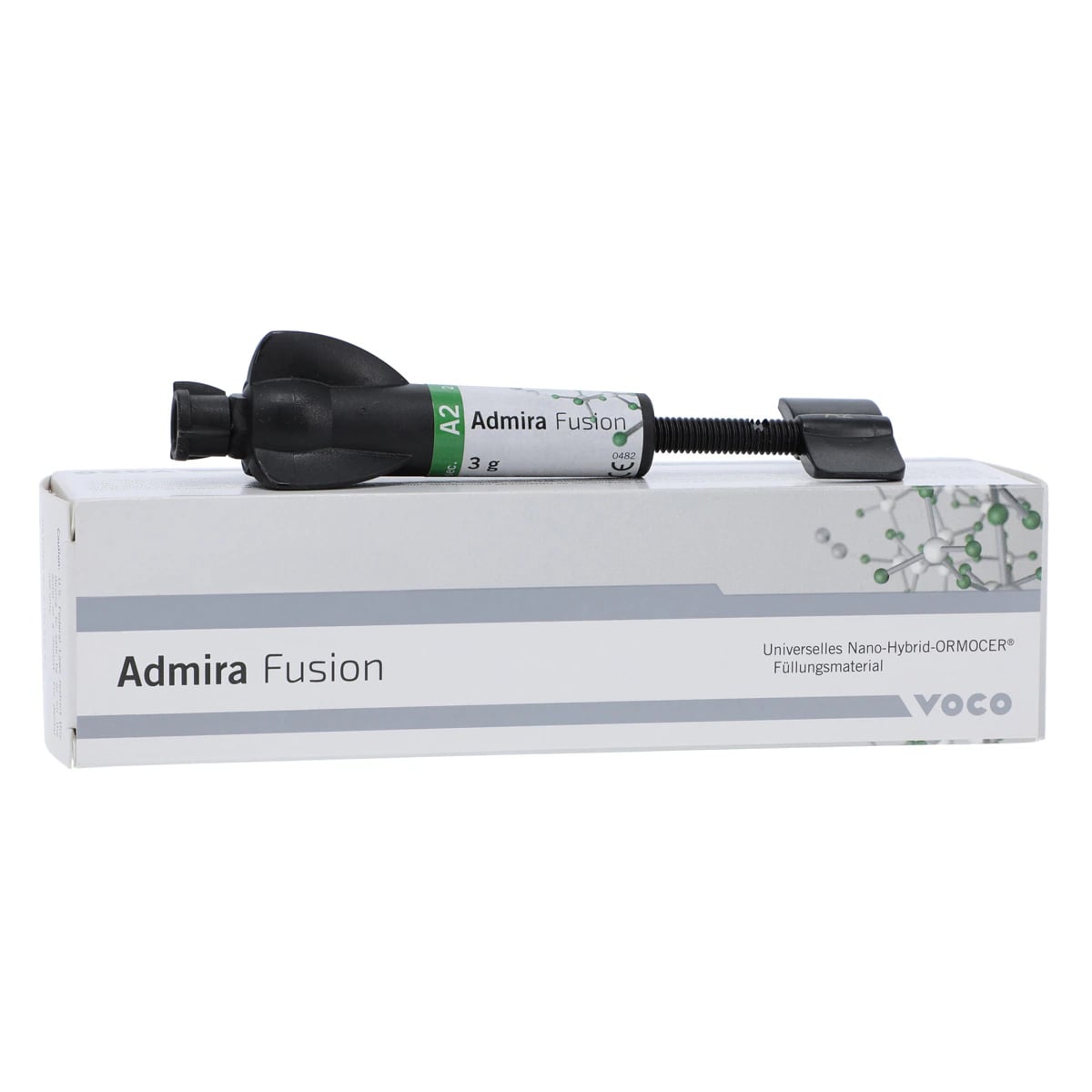 Admira Fusion Universal Nano-ORMOCER Restorative Composite, Shade A2, 3g Syringe, Refill, 2755