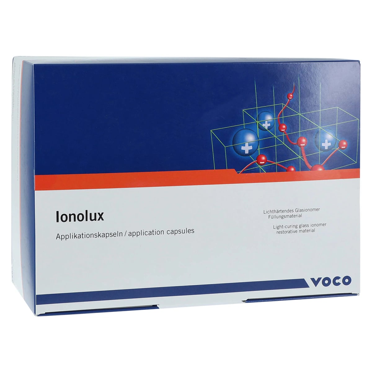 VOCO Ionolux Light-Cured Resin-Modified Glass Ionomer Restorative, Application Capsules, Shade A2, 0.17 mL, Bulk Pack of 150