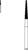 SS White Safe End Series SE9-20 Carbide Trimming & Finishing Bur, 20-Blade, 9 mm Head Length, Friction Grip, 5/Pkg, 16034-5
