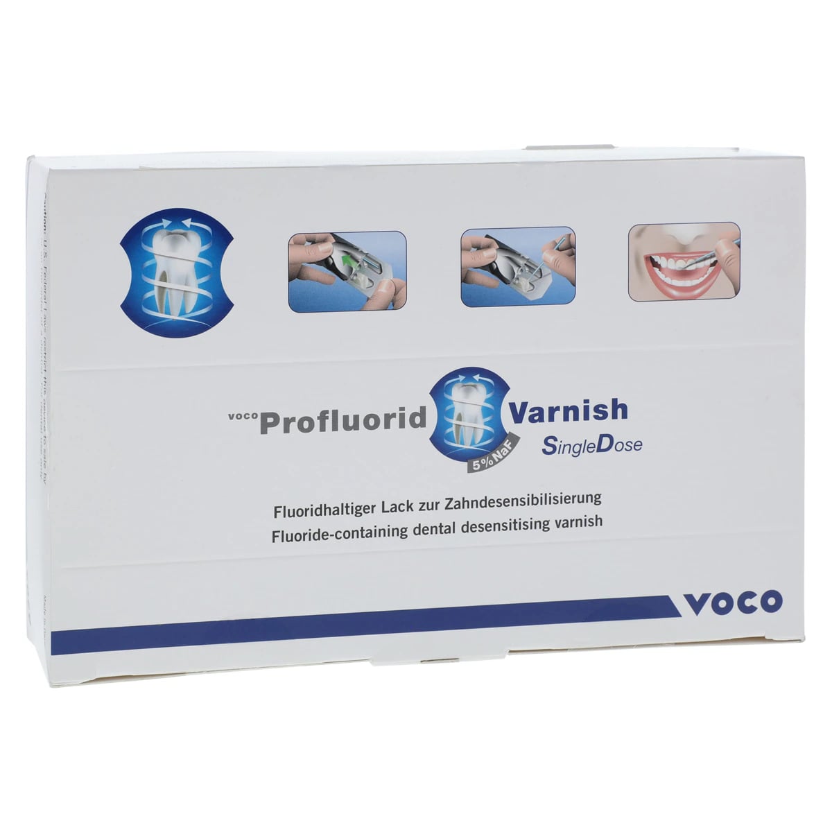 VOCO Profluorid Varnish SingleDose, 5% Sodium Fluoride, Bubble Gum, 0.40 mL Unit Dose, 50/Pkg, 2238