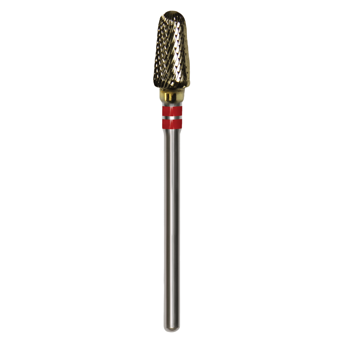 SS White Great White Lab Series Carbide Bur, EF Series, ISO 200, Cross Cut, 060 Head Diameter, HP Shank, Red/Red Band, GW351-060