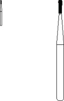 SS White Standard Operative Carbide Bur, FG, Long Pear, #330L, 0.8 mm Diameter, 2.8 mm Length, 10/Pk, 15008