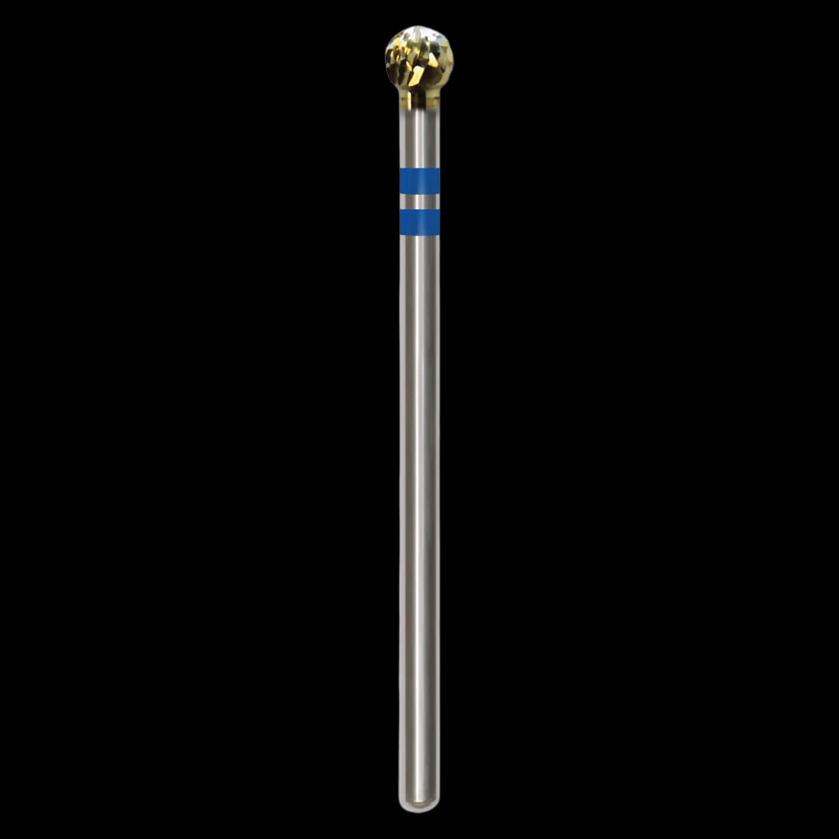 Great White® Lab Series Carbide Bur, E Series, ISO 001, Round Cross Cut, 040 Head Diameter, HP Shank, GW71-040E-4