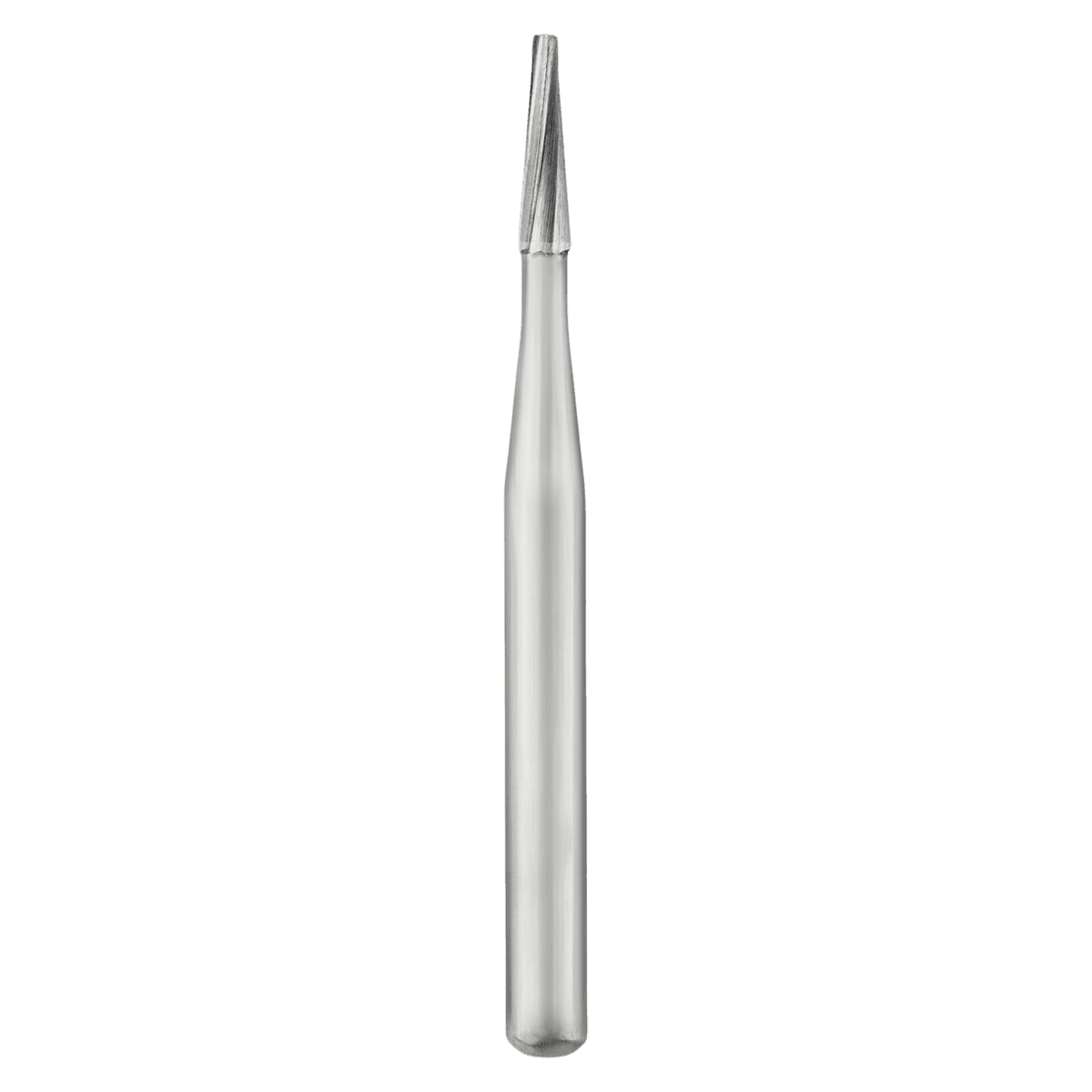 SS White FG #170 Taper Fissure Plain Carbide Bur, Friction Grip, Flat End, 1.0 mm Diameter, 3.8 mm Length, 100/Pk, 13170