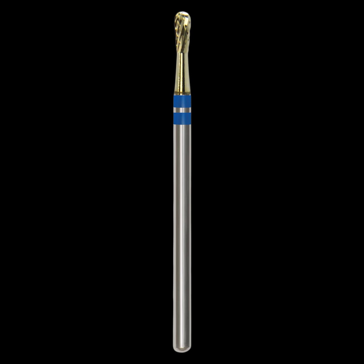 Great White Lab Series Carbide Bur, E Series, ISO 237, Cross Cut, Pear Shape, 023 Head Diameter, HP Shank, GW77-023