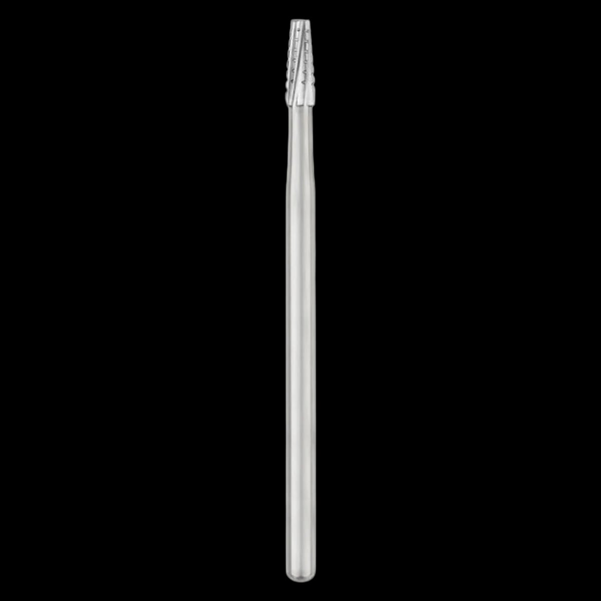 SS White #702L Oral Surgery Carbide Bur, Cross Cut Tapered Fissure, HP Shank #2, 1.6 mm Head, 51 mm Length, Sterile, 10/Pk, 30024