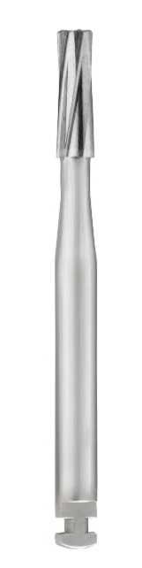 SS White #59 RA Carbide Bur, Straight Fissure, Plain Crosscut, Flat End, 1.4 mm Diameter, 10/Pkg