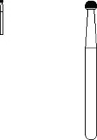 SS White Standard Operative Carbide Bur, HP, Round, #5, 1.6 mm Diameter, 10/Pk, 14835