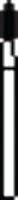 Piranha Diamond Single-Use Burs, FG, Pointed Football, # 368-023, 2.3 mm, Very Fine, Yellow, 25/Pk, 368-023VF