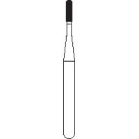SS White FG #1156 Carbide Bur, Straight Fissure Round End, Plain, Short Shank, 0.8 mm Diameter, 3.5 mm Length, 10/Pkg