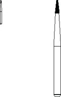 SS White Safe End Series SE4-10 Carbide Finishing Bur, 10-Blade, 4 mm Head Length, Friction Grip, 5/Pkg, 16007-5