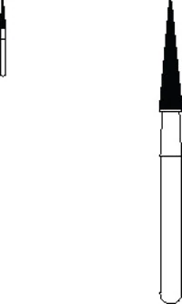 SS White 12-Blade Trimming & Finishing Carbide Bur, FG, Tapered Fissure, #CFT3, 5/Pk, 16003-5
