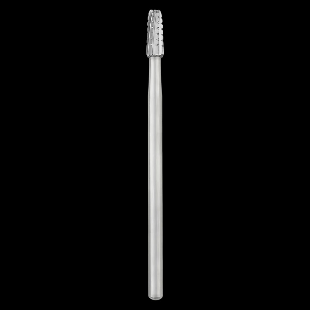 SS White Oral Surgery Carbide Bur #1703L, Round End Tapered Fissure Cross Cut, HP Shank #4 (44.5 mm), 2.1 mm Diameter, Sterile, 10/Pkg