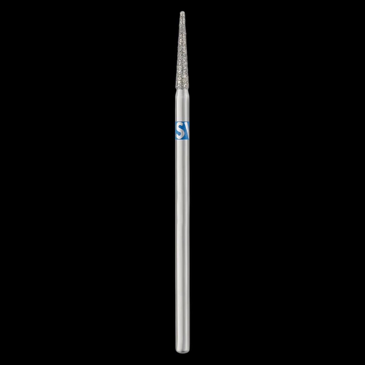 SS White #859/030 Medium Express Line Lab Diamond Bur Cone Round End HP, 44.5mm, Pack of 5