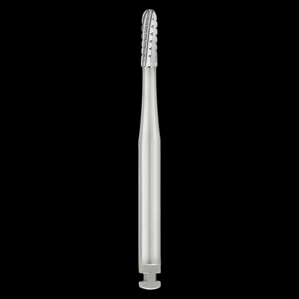 SS White #1558 RA Carbide Bur, Straight Round End Cross Cut Fissure, 1.2 mm Diameter, 3.8 mm Head Length, 10/Pk, 14796