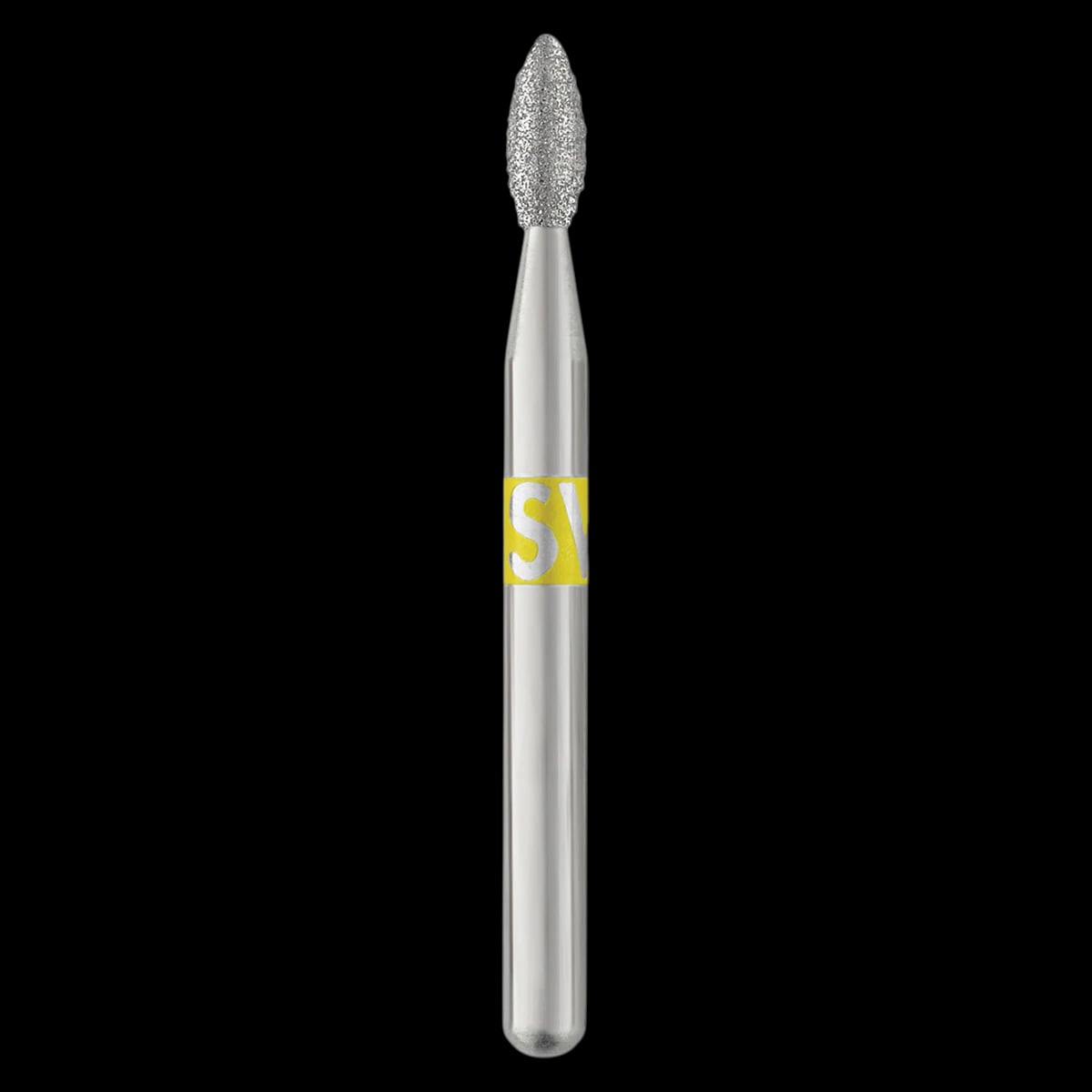 Piranha® Single Patient Use Diamond Bur, Pointed Football FG, Very Fine Grit, #368-016VF, 1.6 mm Diameter, 25/Pkg