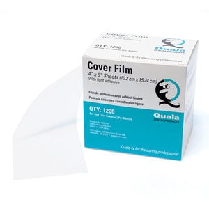 Quala Universal Cover Film, Blue, Roll, 4" x 6" (1200 Sheets)