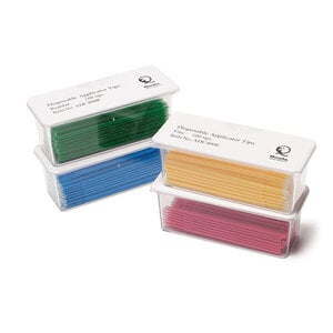 Quala Disposable Applicator Tips, Regular, Blue/Green, Pack of 400