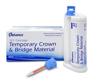 Advance Temporary C&B Material Refill, Shade A3, 10:1 Ratio, 50mL Cartridge (with 10 Tips)
