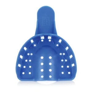 Advance Premium Impression Trays, Medium #3, Perforated Upper, Blue, Pack of 12