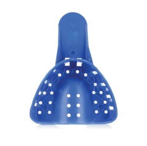 Advance Premium Impression Trays, Small #5, Perforated, Upper, Blue, Pack of 12
