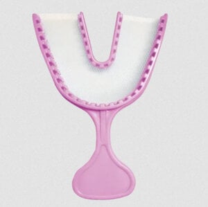 Advance Premium 3 Way Impression Bite Trays, Full Arch, Pink, Box of 30