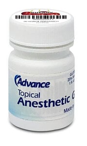 Advance Topical Anesthetic Gel, Cherry Flavor, 1 oz Jar