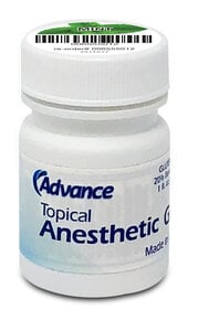 Advance Topical Anesthetic Gel, Mint, 1 oz Jar