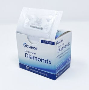 Advance Disposable Diamonds FG Ball 801-023 Coarse #0123C, Sterile, Pack of 25