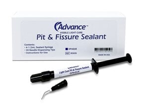 Advance Pit & Fissure Sealant, Opaque, 4 x 1.2 mL Syringes + 20 Dispensing Tips