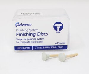 Advance Composite Polishers RA Disc, Medium Grit, Tan, Pkg/40