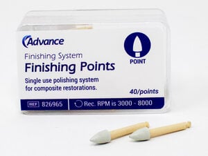 Advance Composite Polishers RA Point Medium, Tan, Pkg/40
