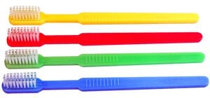 Advance Pre-Pasted Toothbrushes, 39 Tuft, Assorted Colors, Box of 100