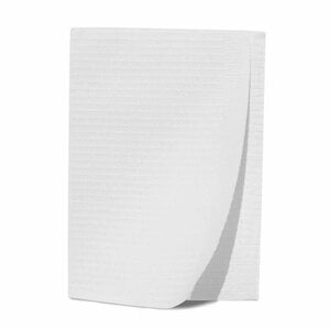 Advance™ Basic Econoback 3-Ply Towels (2-Ply Tissue/1-Ply Poly), 13 in x 18 in, White, Case of 500