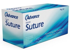 Advance™ Silk Braided Suture, 3-0, 1/2 Circle C-26 Needle, Black, 18 Inch, Pkg/12 (778B)
