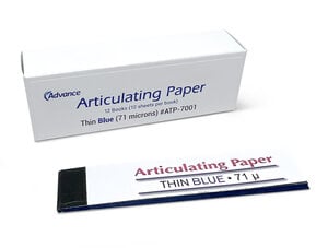 Advance Articulating Paper, Thin, Blue, 3/4" x 3-1/2", Booklet of 12 Sheets, Box of 12 Booklets