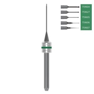 Ceramill Roto RFID 6mm Shaft Milling Bur, Green, 2.5mm Head Diameter, Each