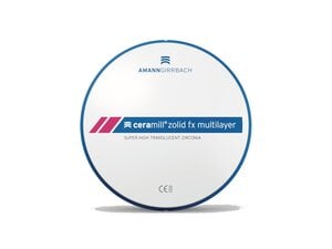 Ceramill Zolid FX Multilayer Stained Disc, 98x16mm, Shade C1/C2, Each